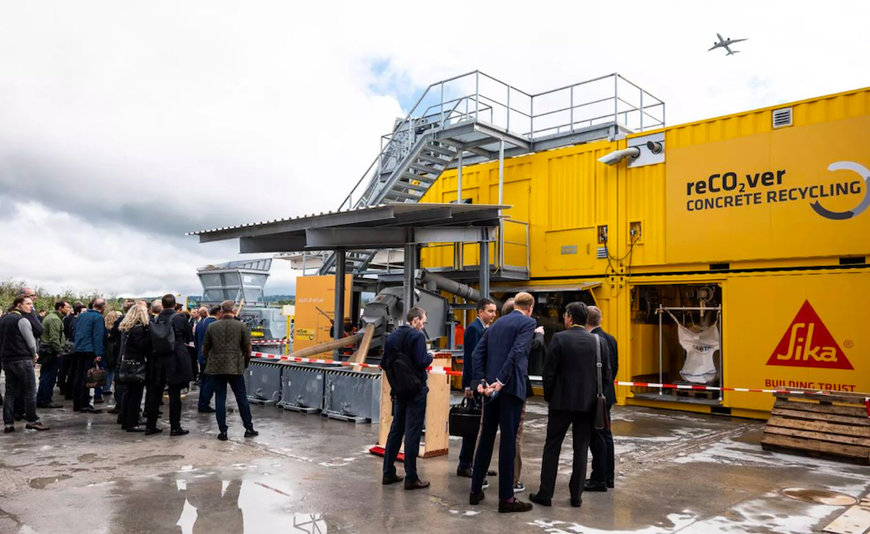 La tecnología de reciclaje de hormigón reCO2ver® de SIKA recibe apoyo financiero de una de las principales fundaciones europeas contra el cambio climático